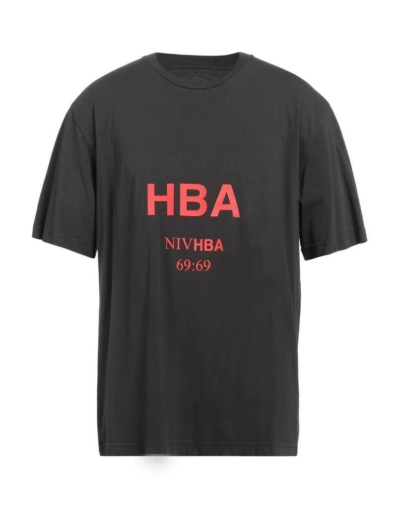 HBA Hood by Air Short Sleeve T-Shirt with Print Pattern Cotton Casual Tee for All Seasons Summer Youth Fashion round Neck