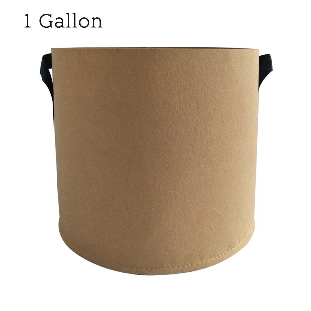 

Grow Bag Thickened Non-woven Plant Fabric Pot Container with Handle for Garden Vegetable Flower, Green & 3 Gallon