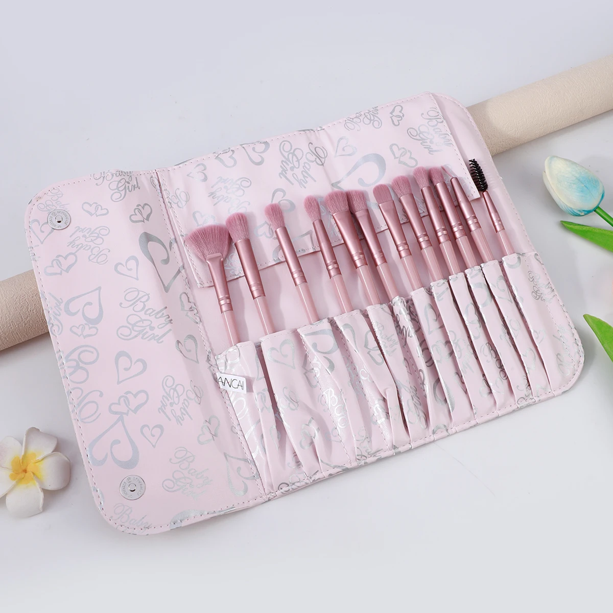 12メイクブラシセット目アイシャドウブラシアイライナーブラシ眉毛ブラシブレンディングブラシファンブラシメイクアップツール