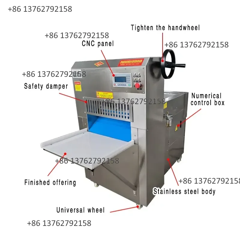 【2026】 Frozen Meat Slicer 304 Stainless Steel Automatic Beef and Mutton Slicing Machine with Touch Screen for Butcher Shop