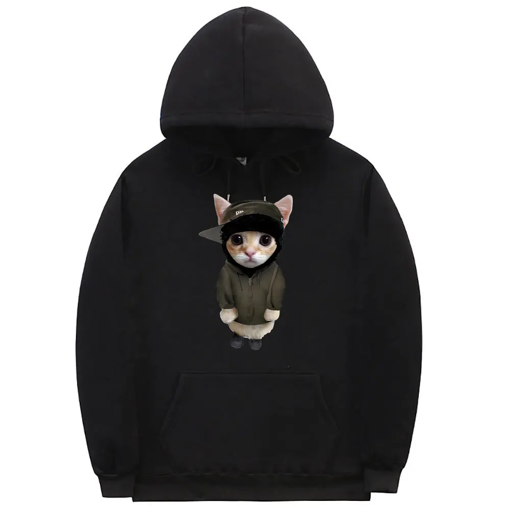 

Rapper Yeat Kitty Print Hoodie Men Women Hip Hop Oversized Sweatshirt Funny Men's Fleece Cotton Hoodies Cute Unisex Sweatshirts