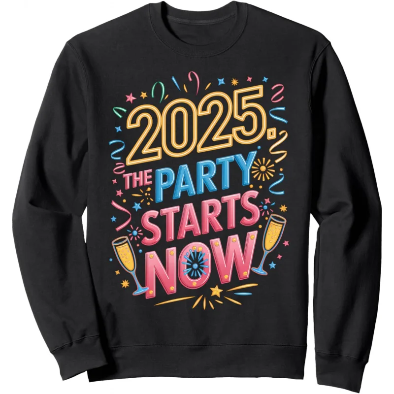 

Happy New Year 2025 New Year Eve Party Sweatshirt