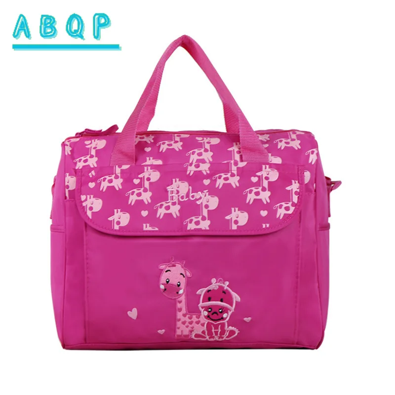 Baby Diaper Bag Handbag Large Capacity Baby Products Storage Bag Multifunctional Embroidered Portable Baby Bag High Quality
