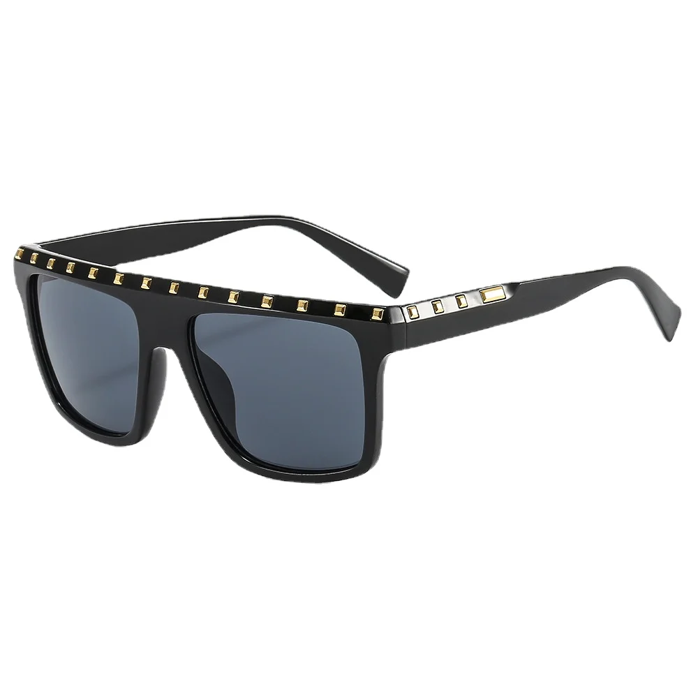 Eyebrow Rivet Decoration Sunglasses Fashion Modern Brand Design Women Sunglasses All-match Eyewear Men Sun Glasses