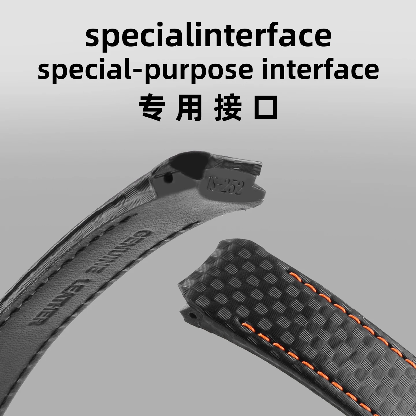 T013420a Leather Strap 20  21mm 22mm For Tissot 1853 T-Touch Series T013 T047 T091 T33 Carbon Fiber Textured Leather Strap Black