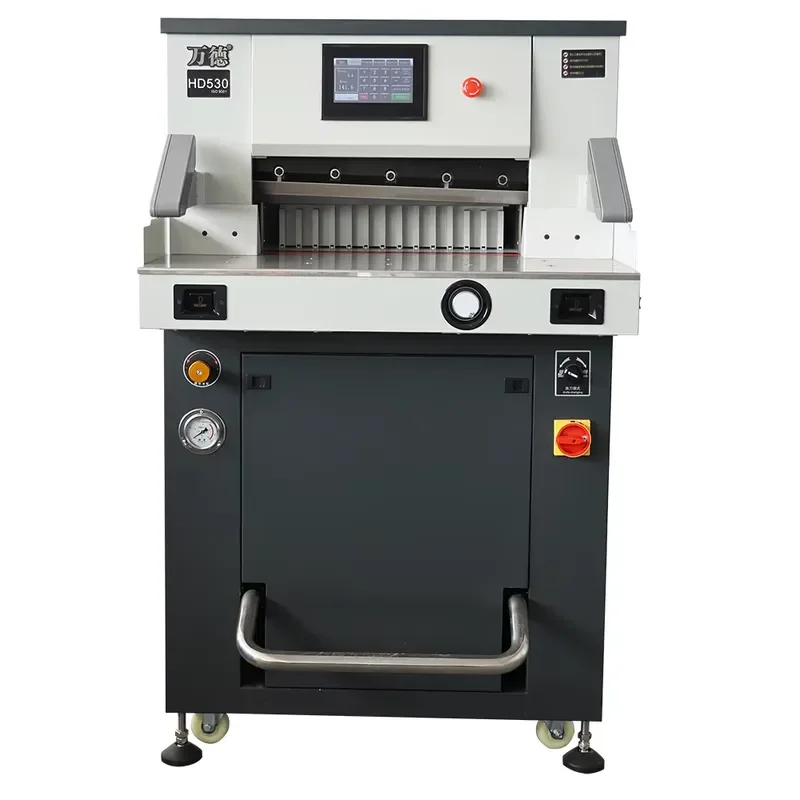 CE Certificate HD530 Industrial Paper Cutting Machine 20.8inch Heavy Hydraulic Guillotine Paper Cutter
