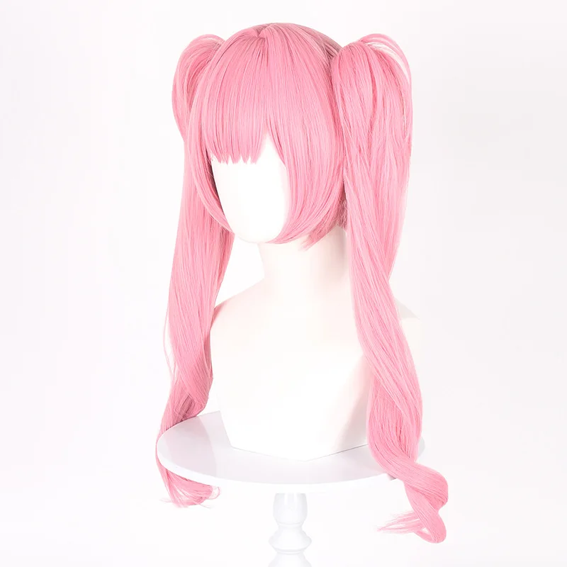 Cosplay van Li Tianchen van "Time Agent" door Li Tianxi Cosplay pruik dubbele paardenstaart