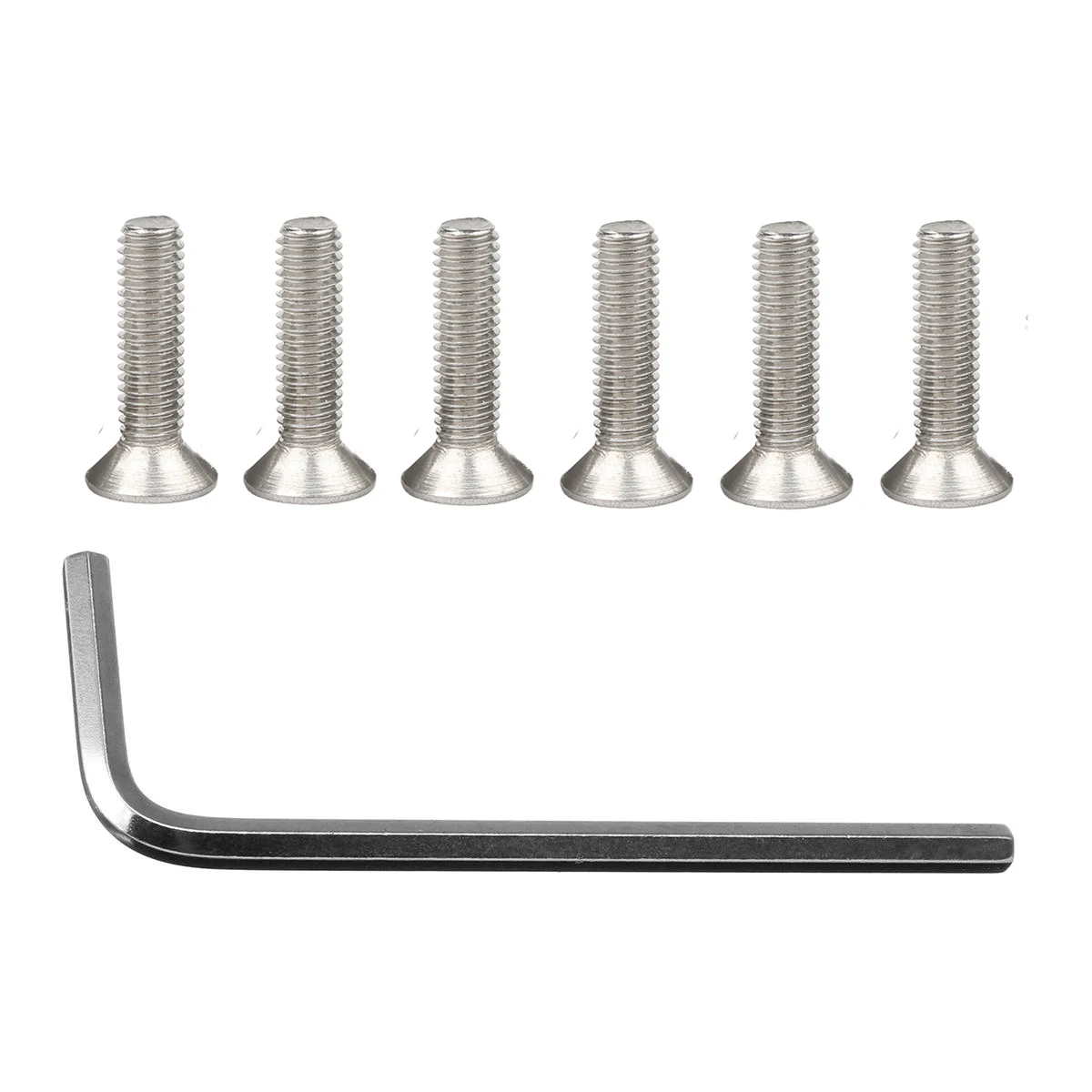 6Pcs Burnt Titanium Steering Wheel Bolts Screw + 1x Wrench Kit for Momo Nardi NRG Works Bell Boss Tool Car Accessories