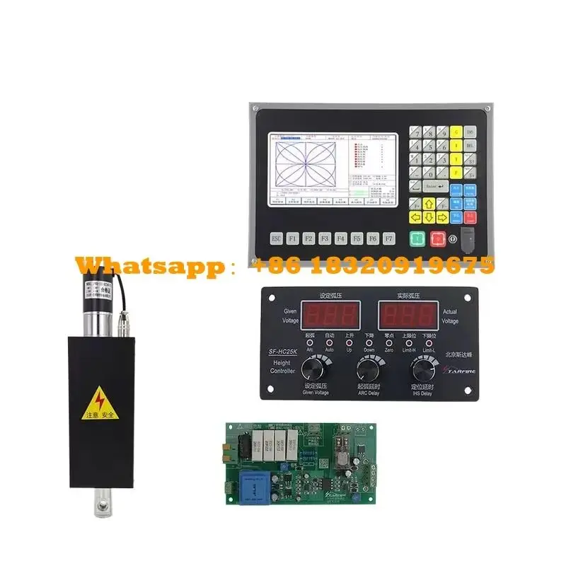 

THC 2-Axis Control System Kit SF-2100C Controller SF-HC 25K Arc Voltage Height Controller Lift Body JYKB-100-DC 24V SF-RF06A