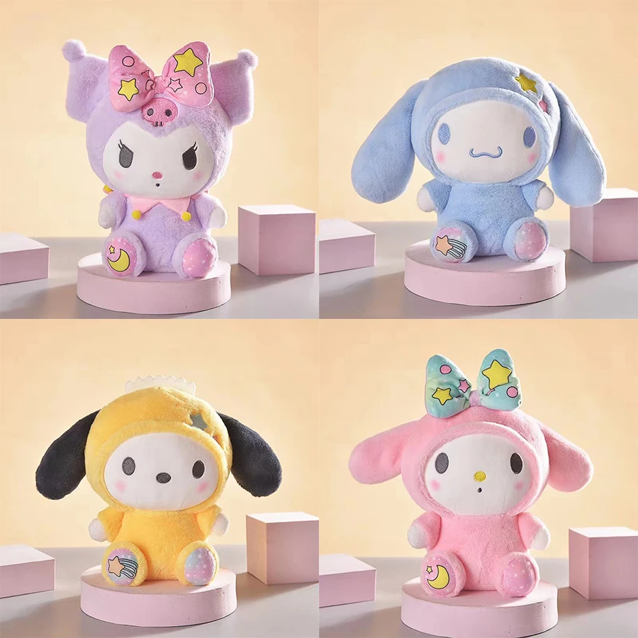 

MINISO Sanrio мультяшная плюшевая игрушка Kawali Kuromi Hello Kitty My Melody Cinnamoroll мягкая набивная кукла кулон игрушки девочка детский подарок