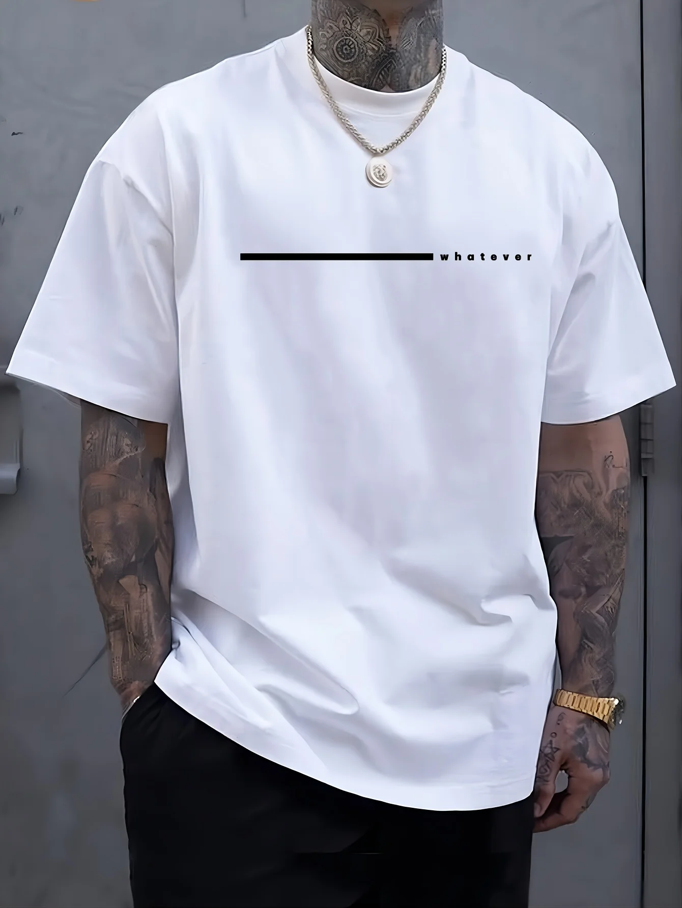 2026 Sommer Neues Muster Herren Lässiges Sport-T-Shirt mit lockerem Schnitt, bedruckt, bequem, Rundhals