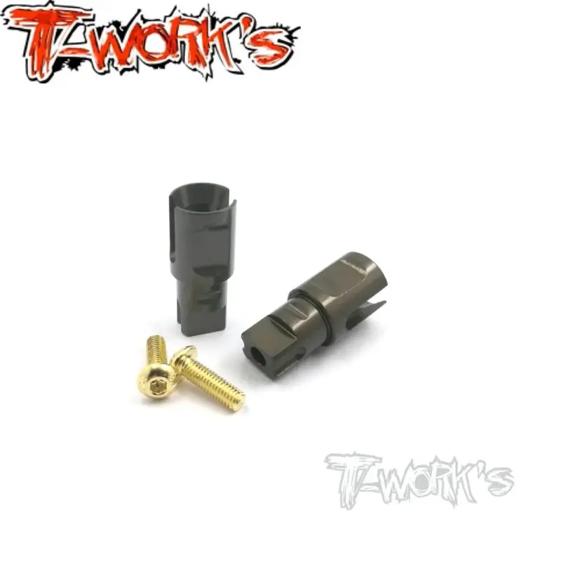 Original T works TE-163-X 7075-T6, aluminio recubierto duro. Copas de carrete delantero, pieza Rc para Xray/ Spec-R/ CSO /Team C