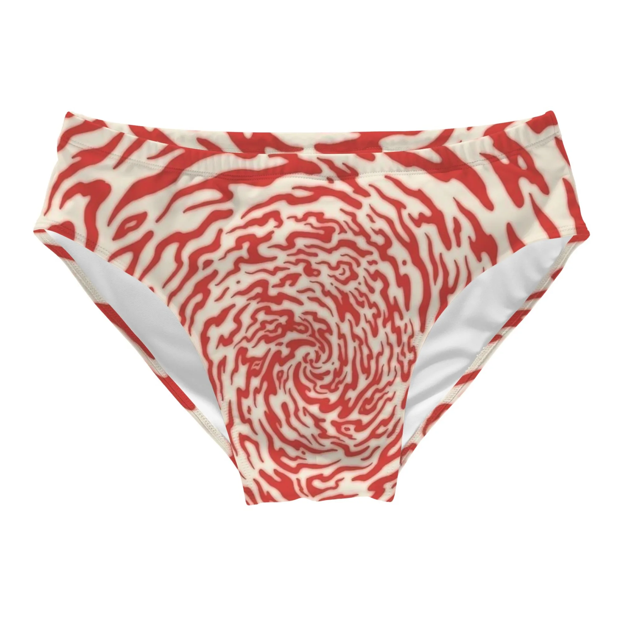 Vortex Fluid Swim Trunks Slim-Fit Durable Men's Drawstring Triangle Swim Trunks Water Park Island Sunbathing Mens Vacation Gift