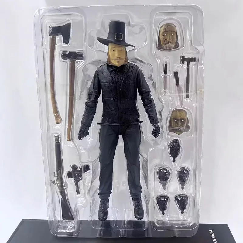 NECA 45998 วันขอบคุณพระเจ้า John Carver รูปจะไม่มีที่เหลือ Action Figuras ของเล่นอะนิเมะ 7 นิ้วเคลื่อนย้ายได้รุ่นเดิม