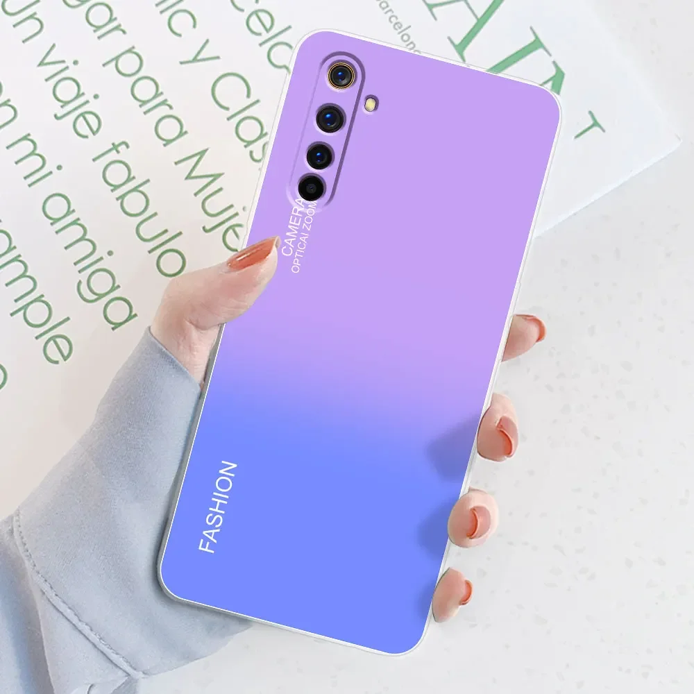 For Realme 6 Case Realme 6 Pro Watercolor Marble Transparent Cases For Realme 6S Cover For Realme6 i Silicone Back Bumper Funda