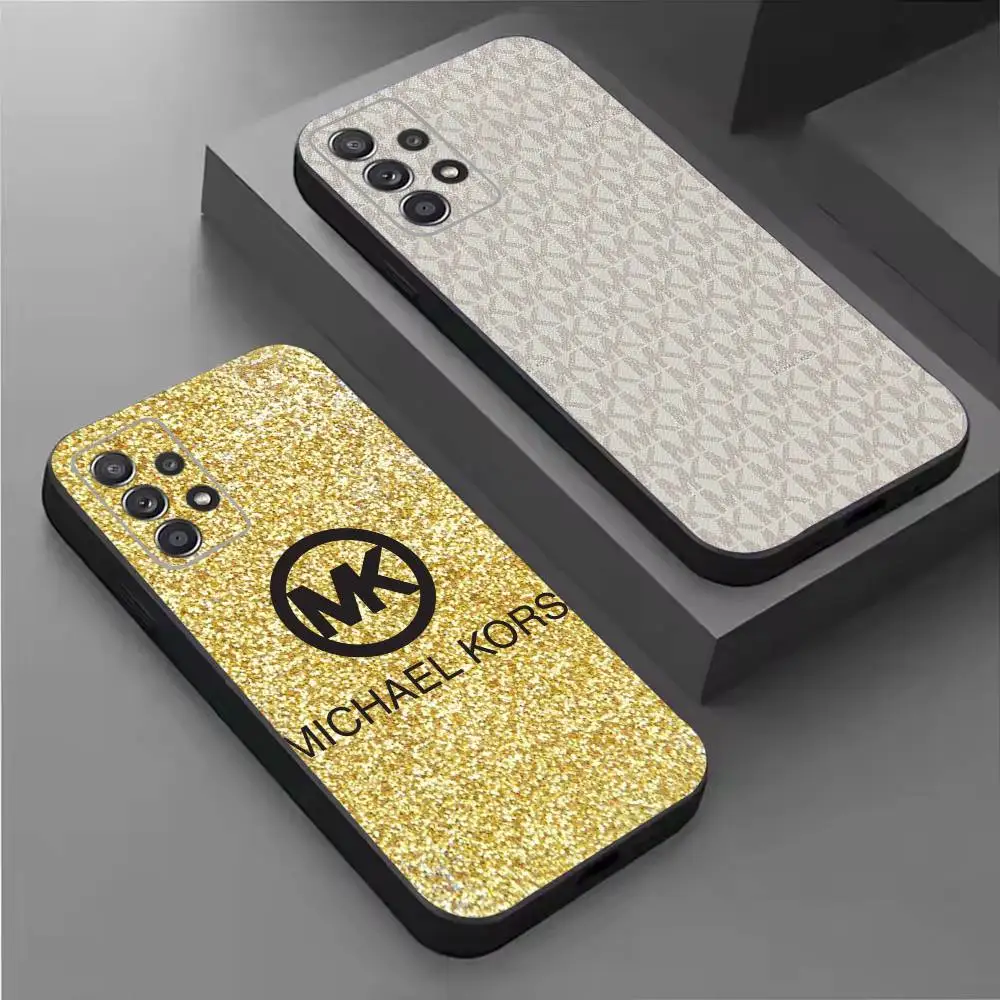 Fashion-M- MKorses-S  Phone Case For Samsung S26,25,24,21,22,21,20,10,9,8,7,6,5,Ultra,Plus,Fe,Lite Black Shell