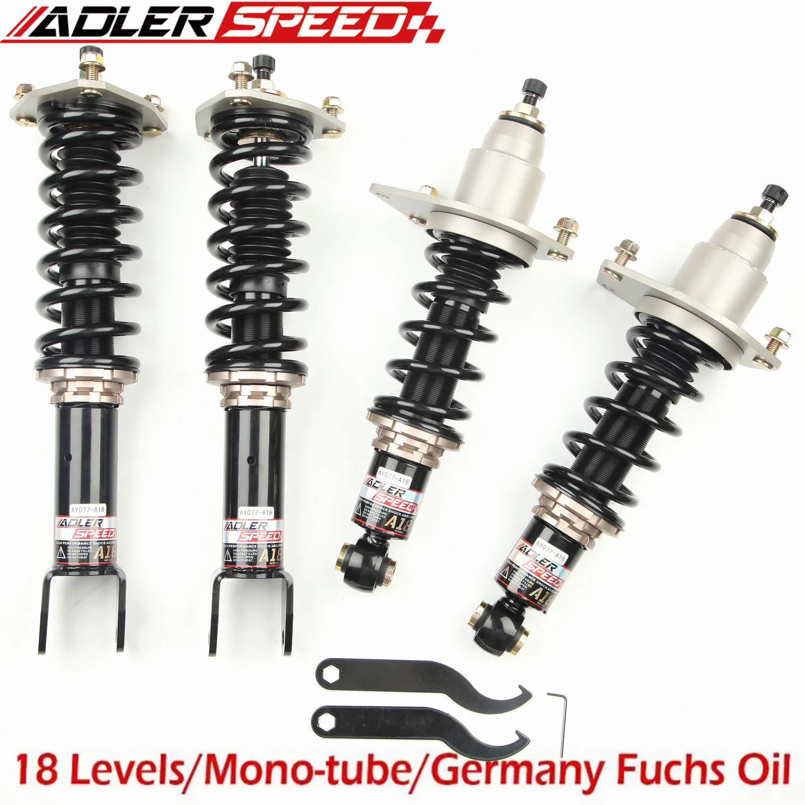 ADLERSPEED Coilovers for 06-14 Mazda Miata NC 18 Way Adj. Damper Lowering Shocks