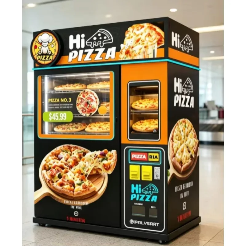 Shopping street built-in coupon system pizza vending machine, intelligent baking control pizza vending machine