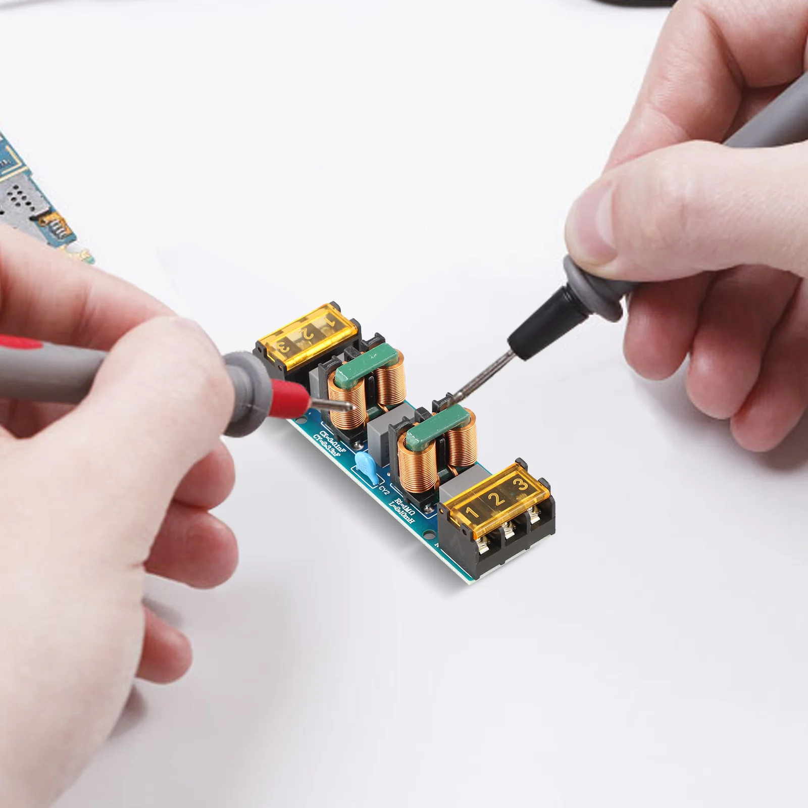 Noise Interference Module Power Filter Power Supply Black Chassis Shell Household Cleaning Tools Home Supplies