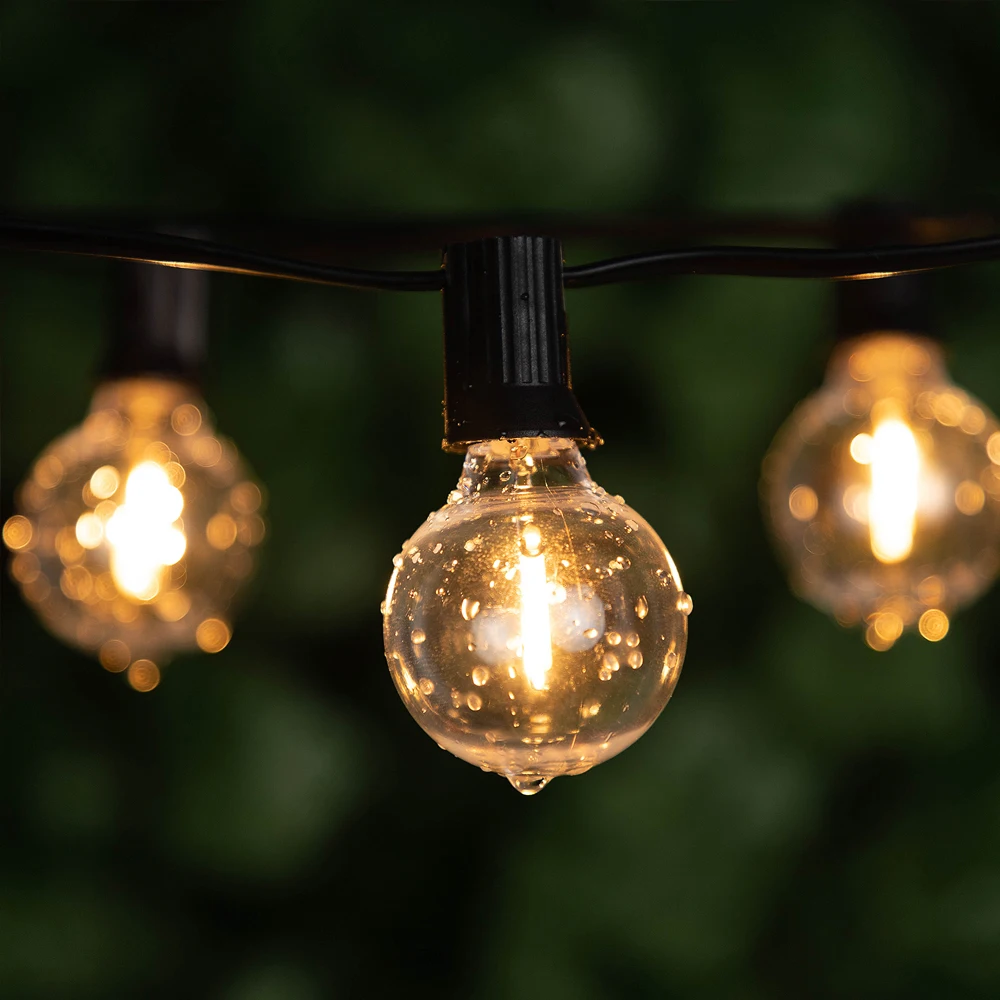 Plastics G40 Outdoor Light Output 24V String Light Waterproof Shatterproof Garland Lights Camping Garden Party Decoration Lights