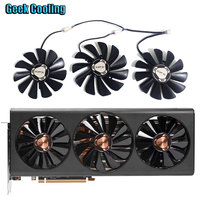 NEW 3FAN 85MM 95MM 4PIN CF1010U12S FDC10U12S9-C Video card cooling fan，For XFX Radeon RX 5700XT、RX 5700、RX 5600XT Thicc III