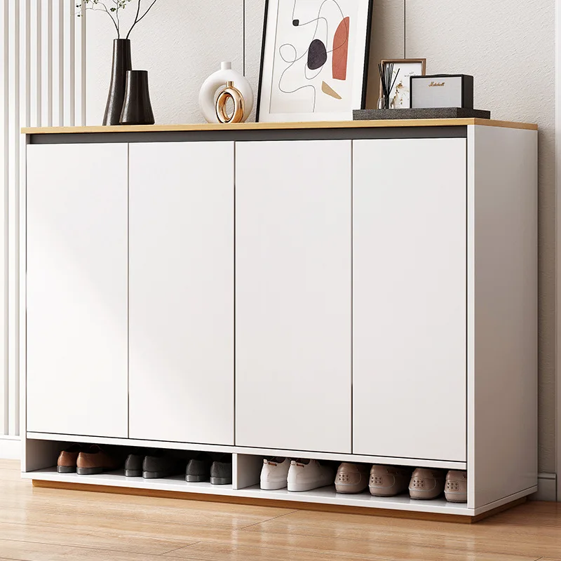 Multi-Function Wooden Shoe Cabinet Modern Style Shoe Rack cheap price
