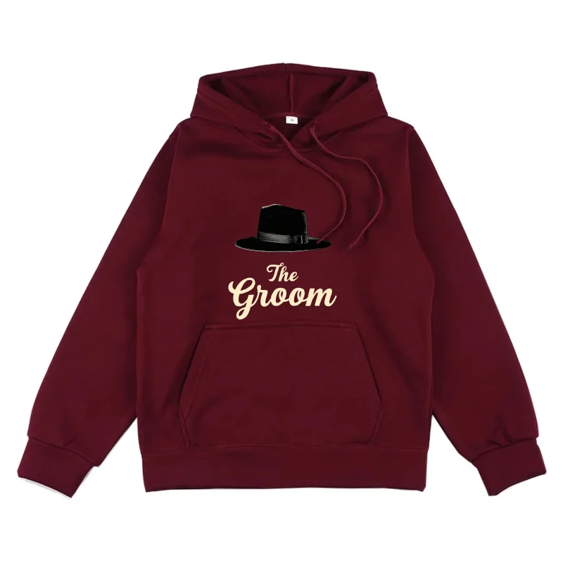 هوديي للرجال والنساء عنابي 50 عامًا للاحتفال بعيد الميلاد، هوديي مطبوع لهدايا حفلات أعياد الميلاد للرجال