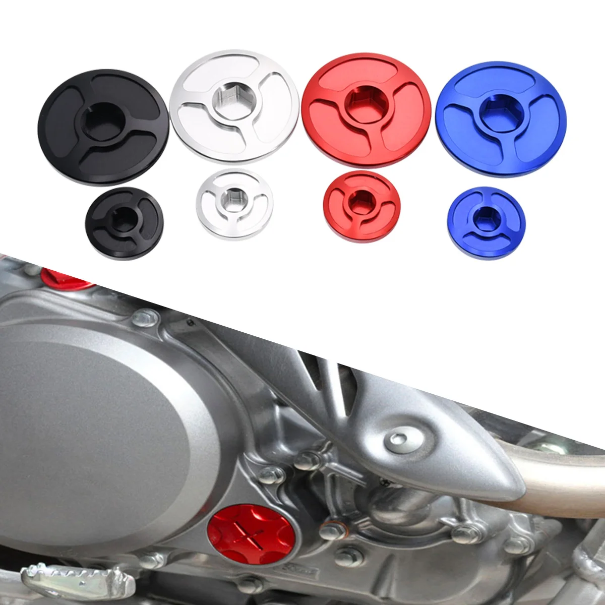 For Honda CRF150R CRF250R CRF450R CRF450X TRX400EX CRF150 250 450 R X CBR600RR CBR1000RR TRX Motocross Engine Timing Plug Cover