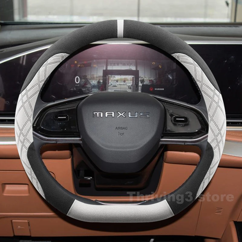 

Suede Warm Car Steering Wheel Cover For MAXUS MiFA 9 2025 2021-2024 Winter Heating Covers For Covers Auto Accessories