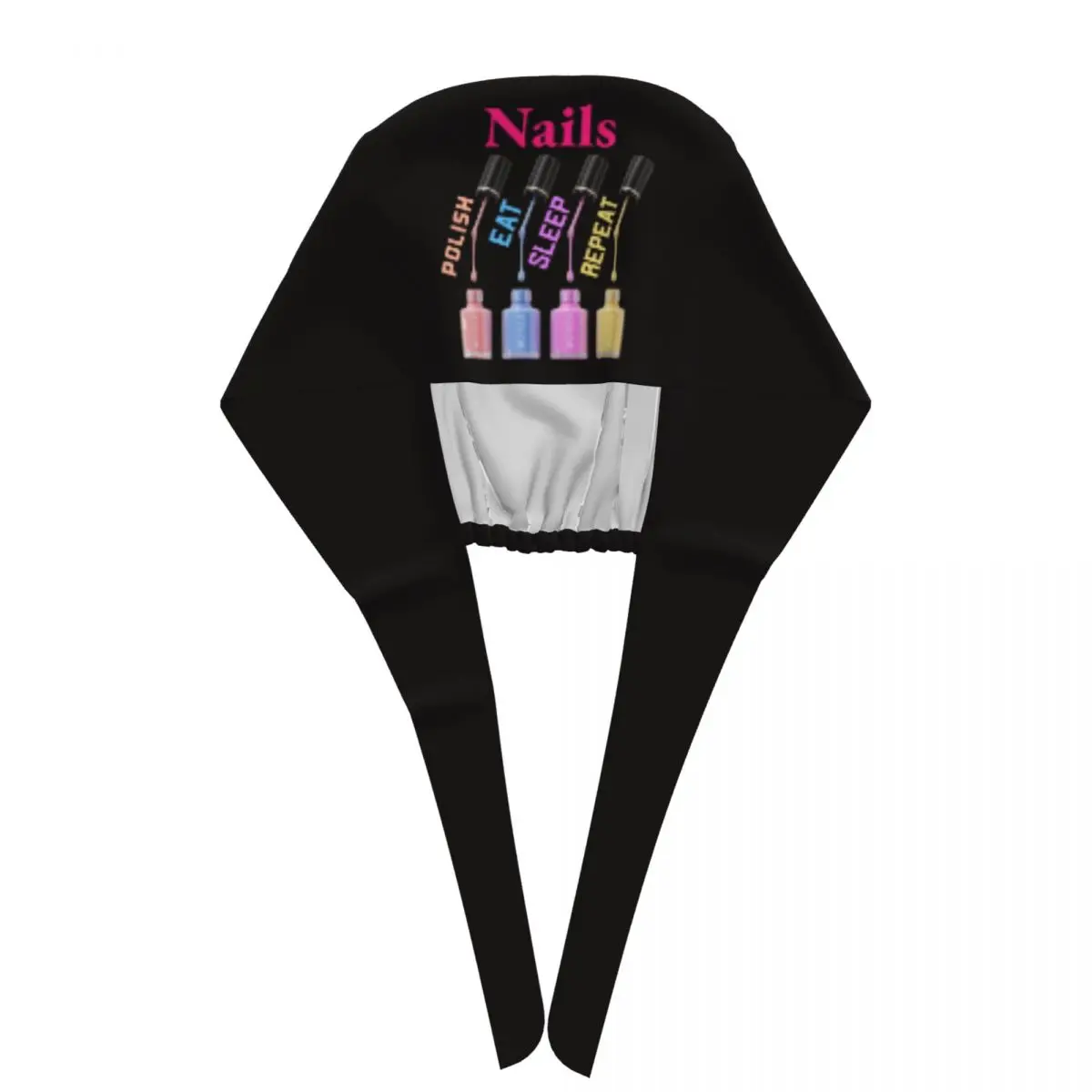 Custom Nails Polish Eat Sleep Repeat Cleaning Working Cap Cool Men Women Scrub Cap Surgicals Hat Nurse Scrubs Hat For Dentist