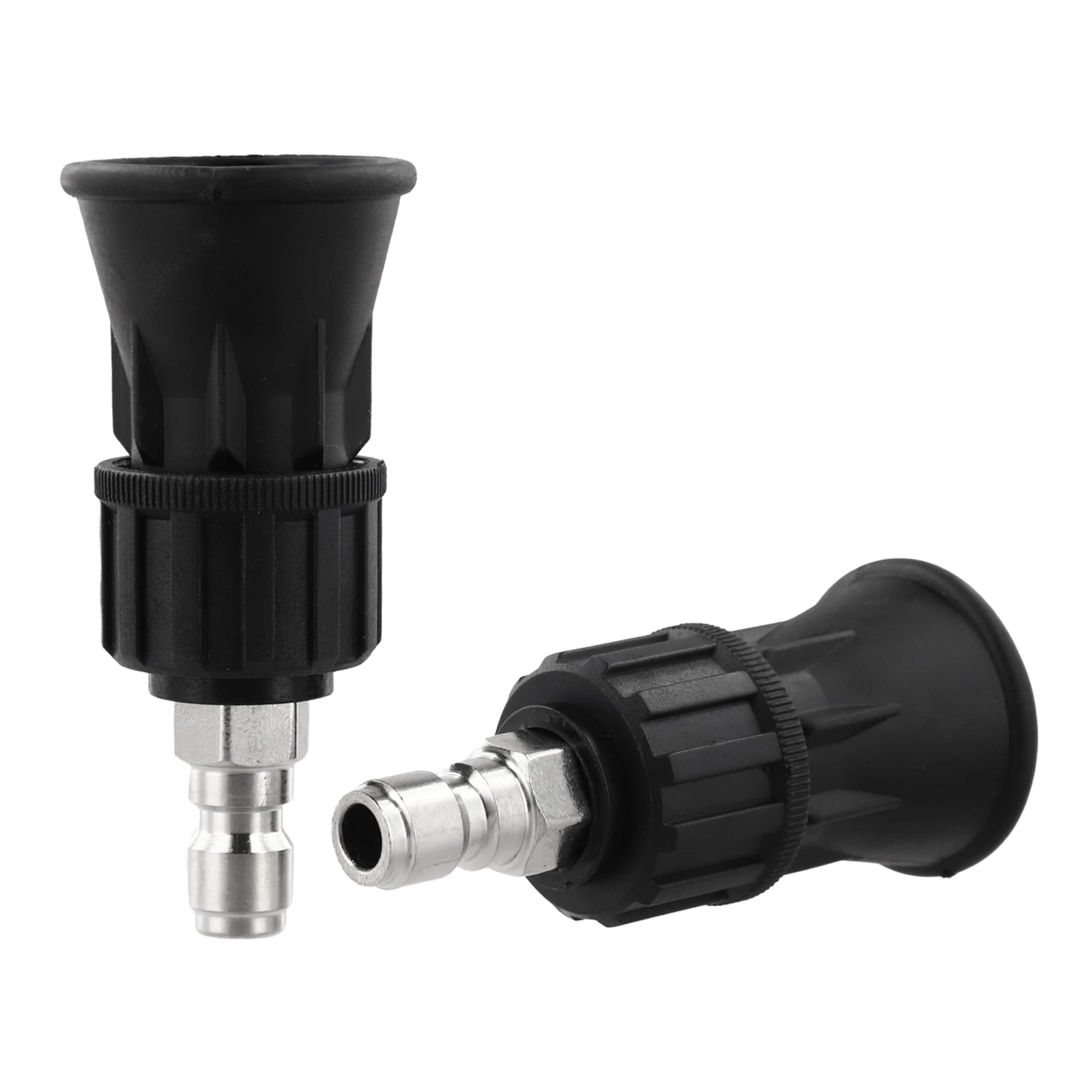 Pressure Washer Nozzle with 40 Degree Spray Pattern and Rubber Coated Protection for Car Wash and General Cleaning Applications