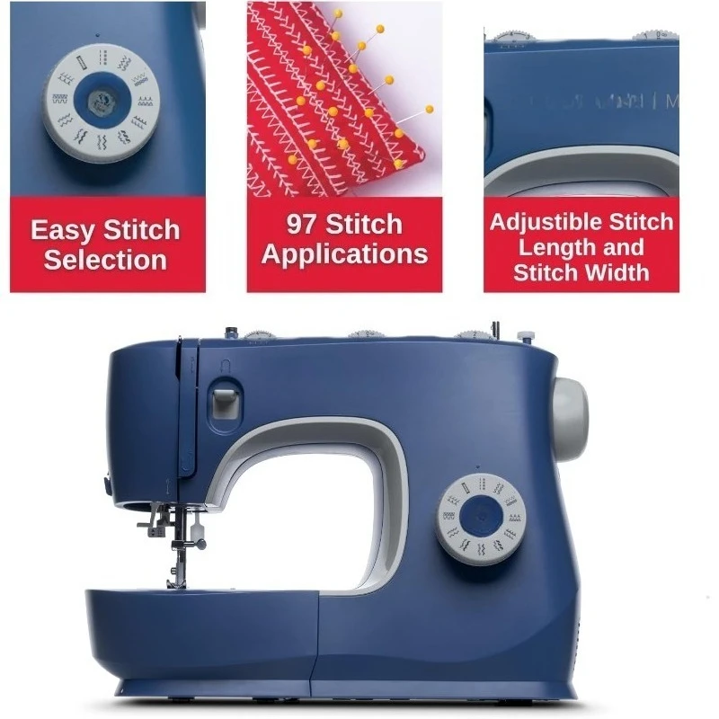 Sewing Machine M3330 with 97 Stitch Applications & Accessory Kit | Simple & Easy To Use, Perfect For Beginners