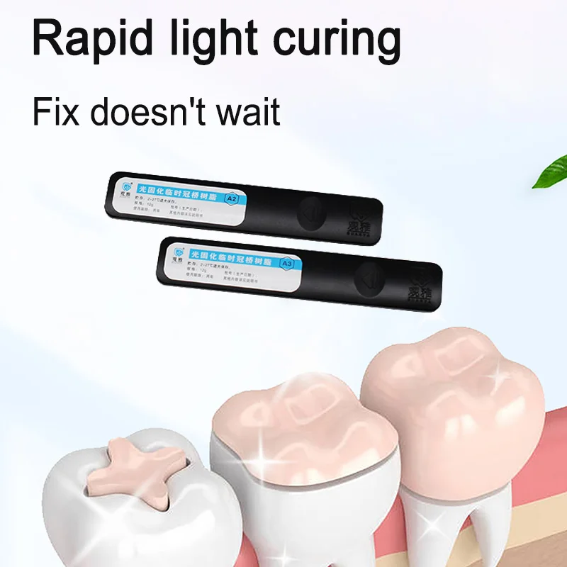 

Dental Light-cured Crown and Bridge Resin, 12g, A2, A3