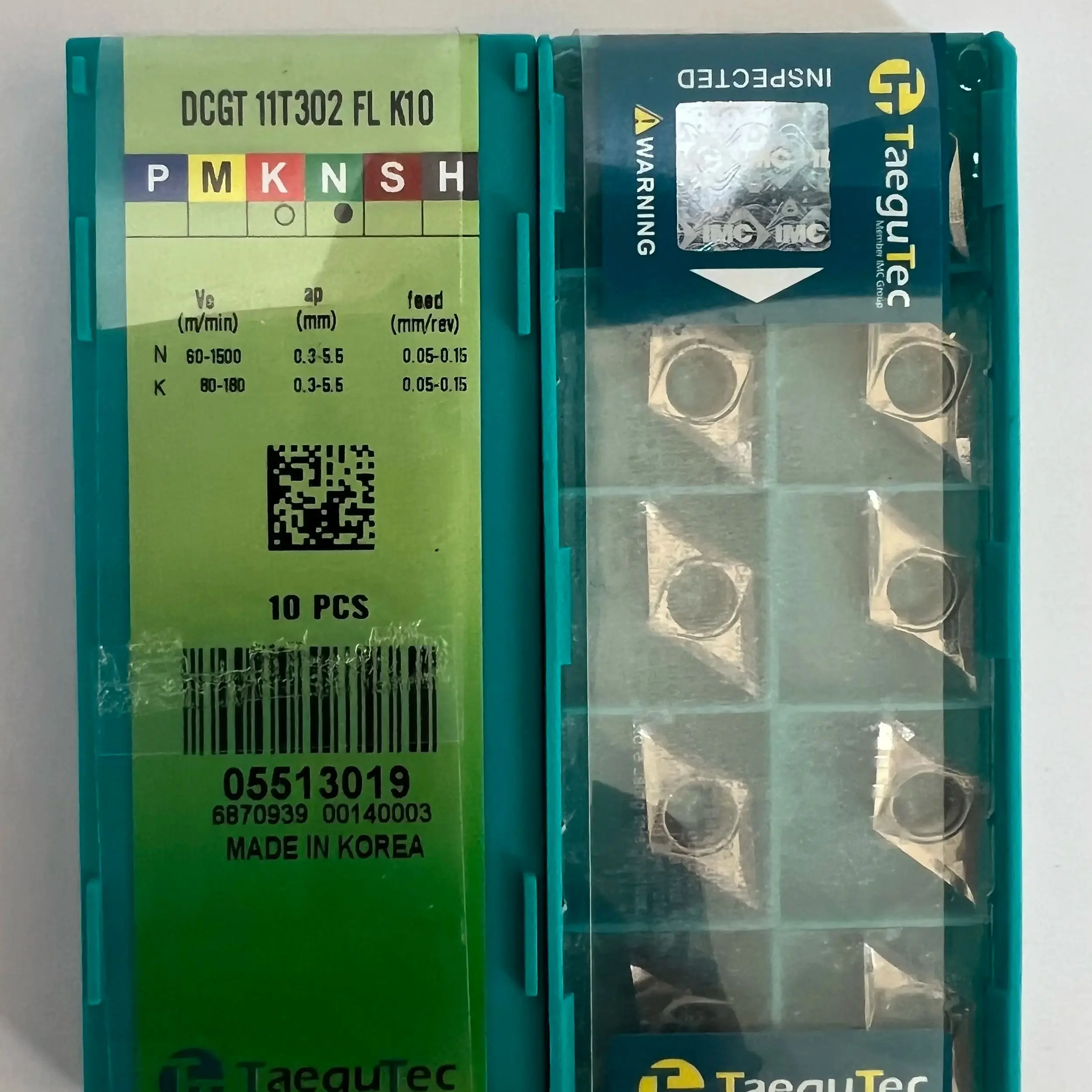 

DCGT 11T302FL K10 /Alloy blade 10 PCS