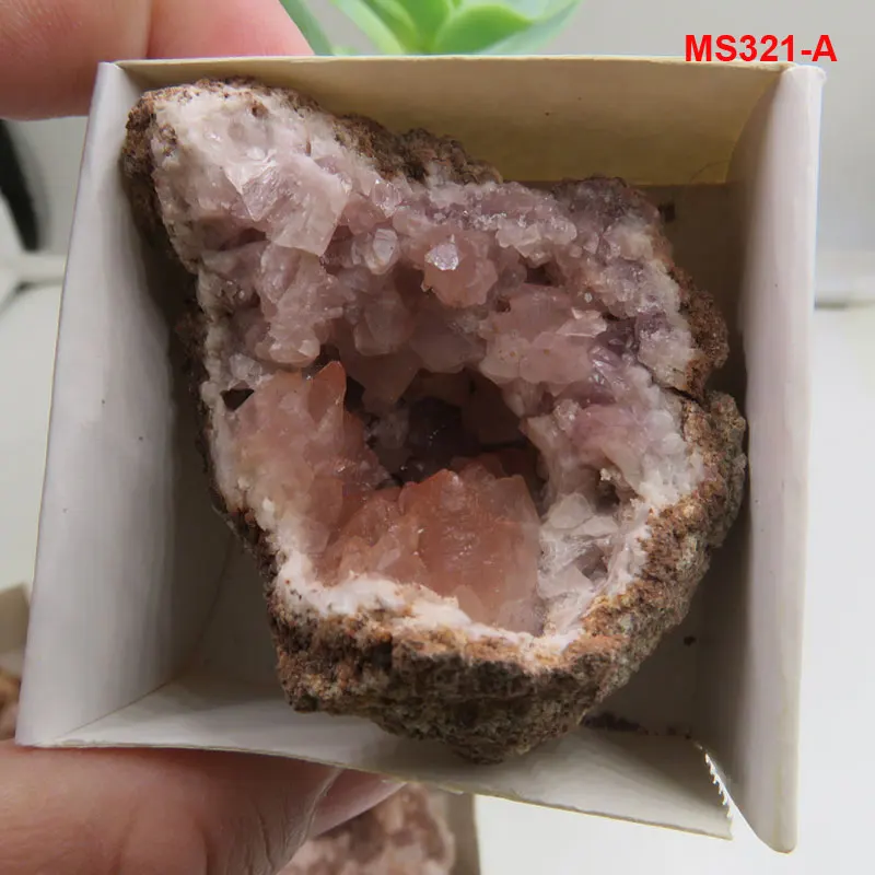 

(3pcs/lot) New AAAA Natural Raw Pink Amethyst Geode Quartz Crystal Stone Mineral Specimen Reiki Healing Home Decoration 2024