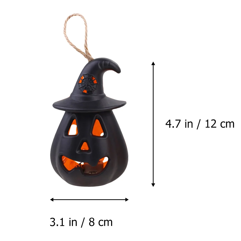 2 Pcs Halloween Jack-o-lantern Pumpkin Lanterns Light Skull Decorative Lights