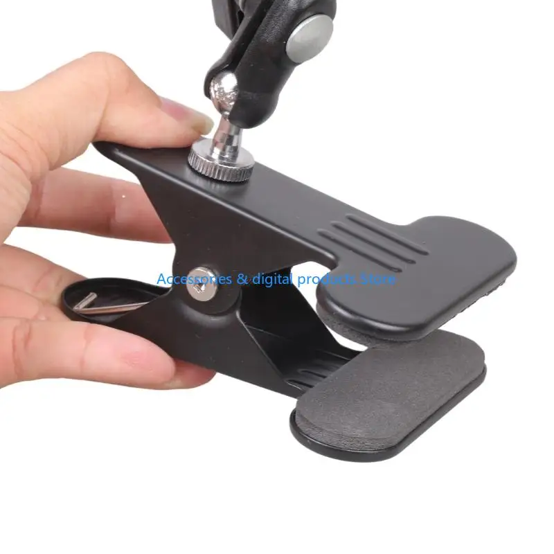 77JD Metal Clamp Holder Large Opening Capacity up to 60mm Stable Support Fan Lights