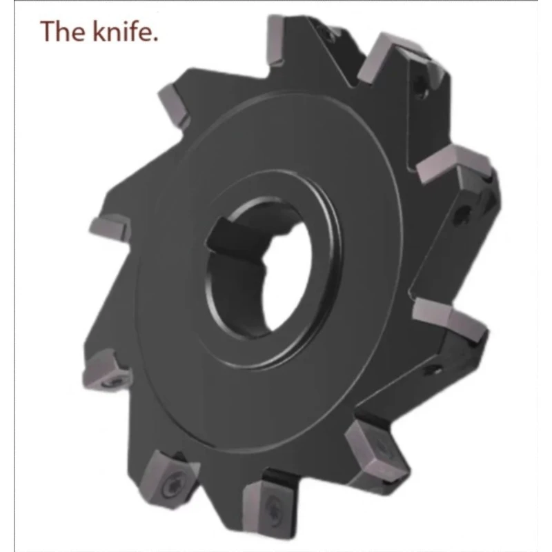 Indexable Shoulder Mill, Slotting and Face Milling Cutter with Carbide Inserts, Reversible for CNC