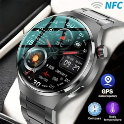 2026New For PRO Smart Watch Men Watch 4 Pro AMOLED HD Screen Bluetooth Call GPS NFC Heart rate BloodSugar SmartWatch 2024 New