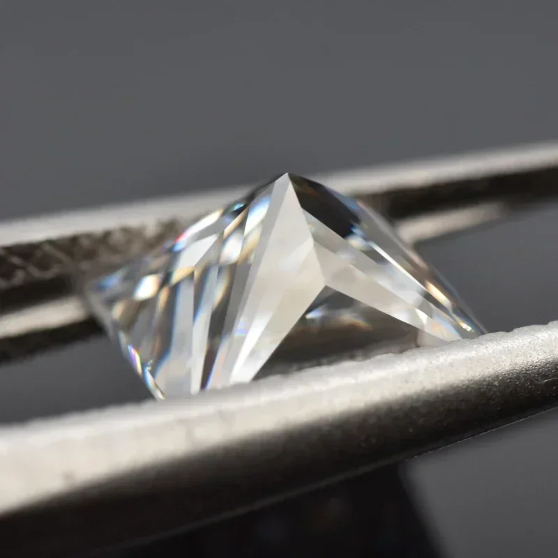 

Moissanite Stone Princess Cut D Color VVS1 Charms Gemstone for DIY Ring Necklace Earrings Materials with Certificate