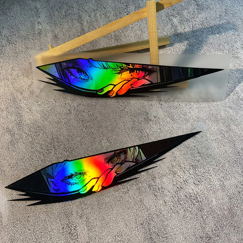 

1 шт. JDM Peeking Eye аниме наклейки для скутера водостойкие для мотоцикла топливный бак передний обтекатель автомобильный бампер мультяшные виниловые наклейки