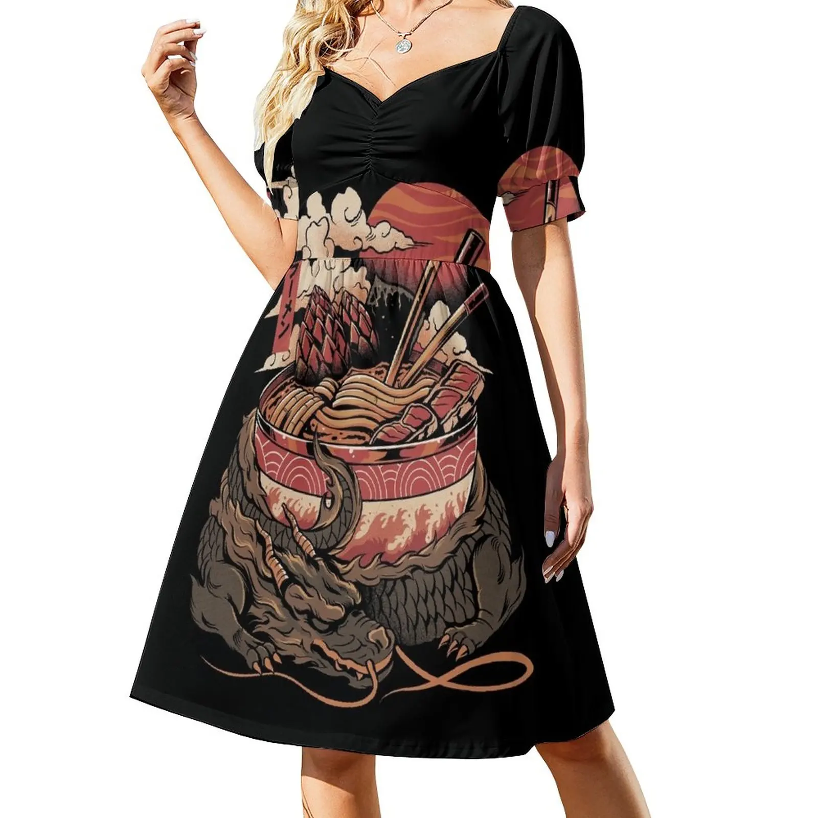 

Dragon's Ramen Sleeveless Dress women's summer jumpsuit women dresses