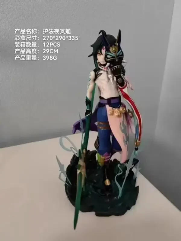 29 cm Genshin Impact Anime Figura Xiao Action Figure Klee Paimon Qiqi Figurine Ornamenti per il desktop Nottilucenti Modello da collezione