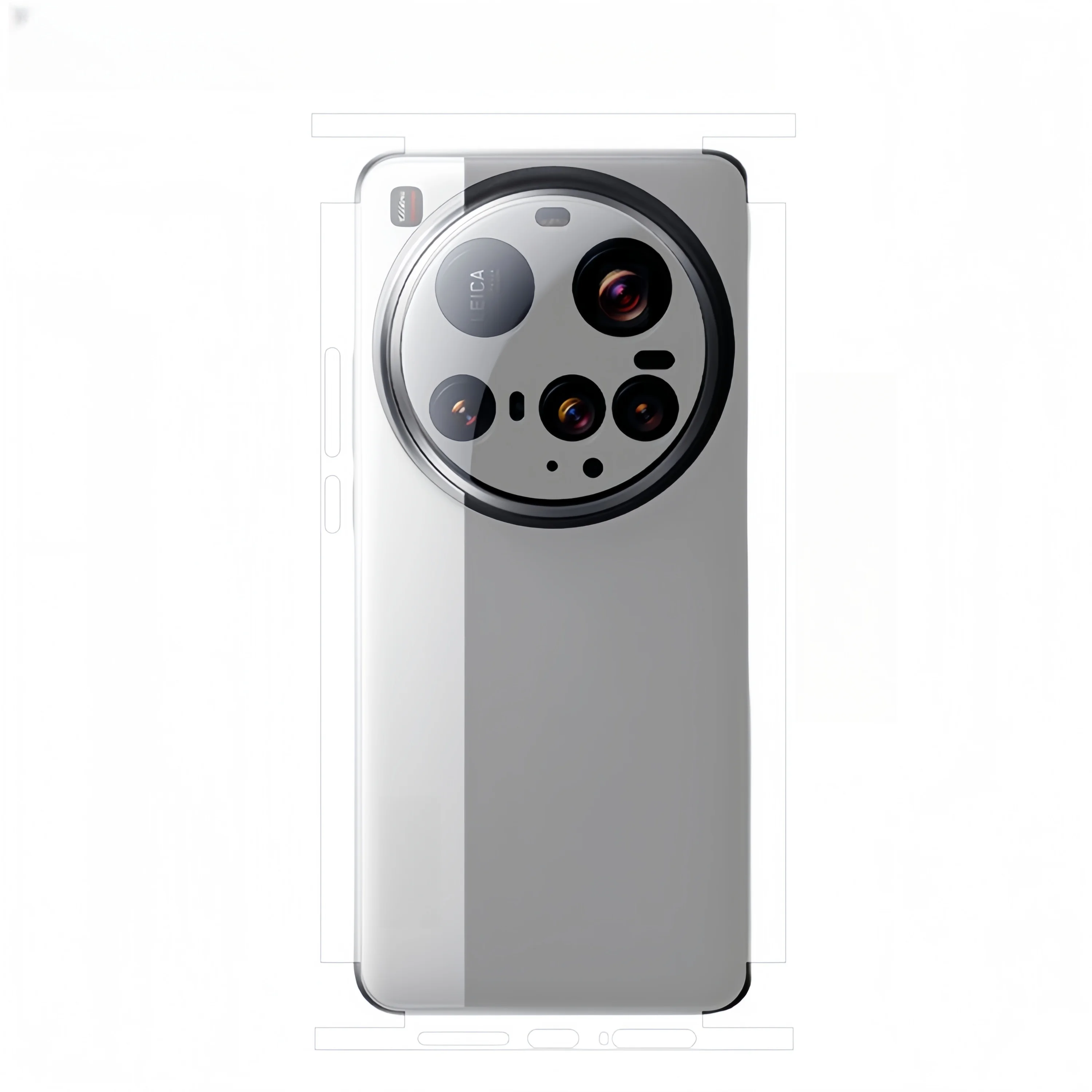 Kolorowa Folia Matowa na Telefon z Wzorami na Tył i Boki, Naklejka Pełna Ochrona dla XIAOMI 15 14 13 Ultra 14 Pro — zdjęcie produktu 4