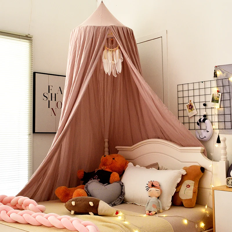 Mosquito Net for Baby Bed Curtain Crib Netting Baby Tent Cotton Hanging Canopy Dome Baby Mosquito Net Children Room Decoration