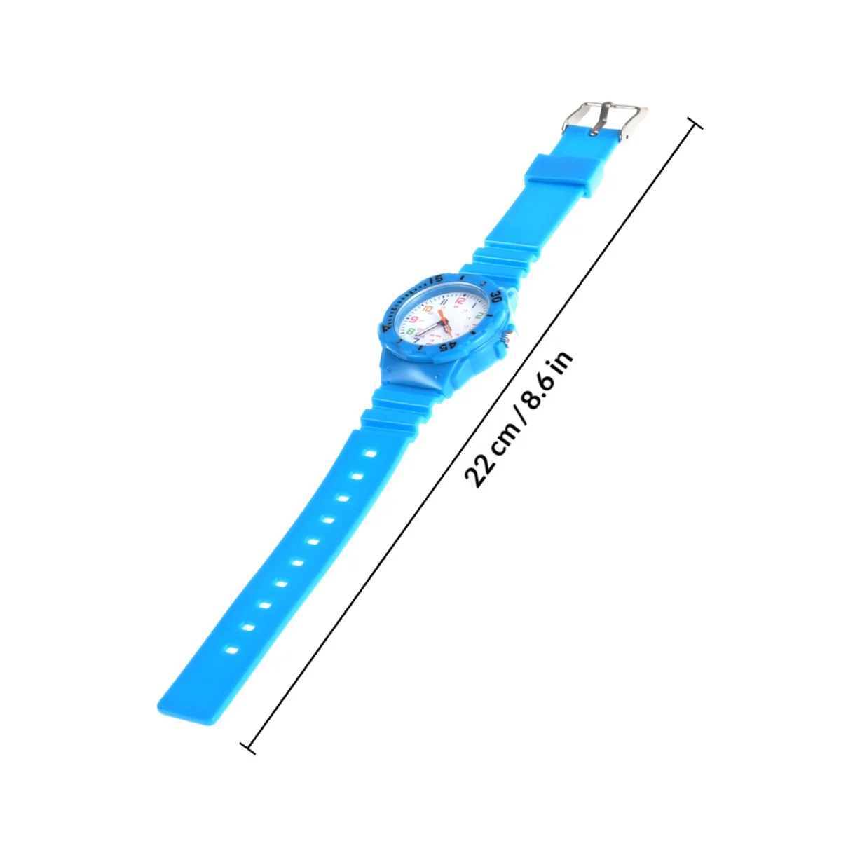 Adjustable Kids Wristwatch Waterproof Up to 50M Comfortable Quartz Timepiece for Boys Girls Outdoor Daily Wear Sky-Blue