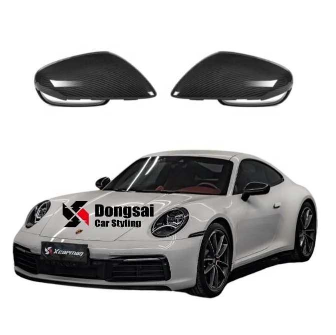 

Dry Carbon Original Car OEM Style Mirror Covers For Porsche 911981 Cayman Boxster 2013-1016 LHD