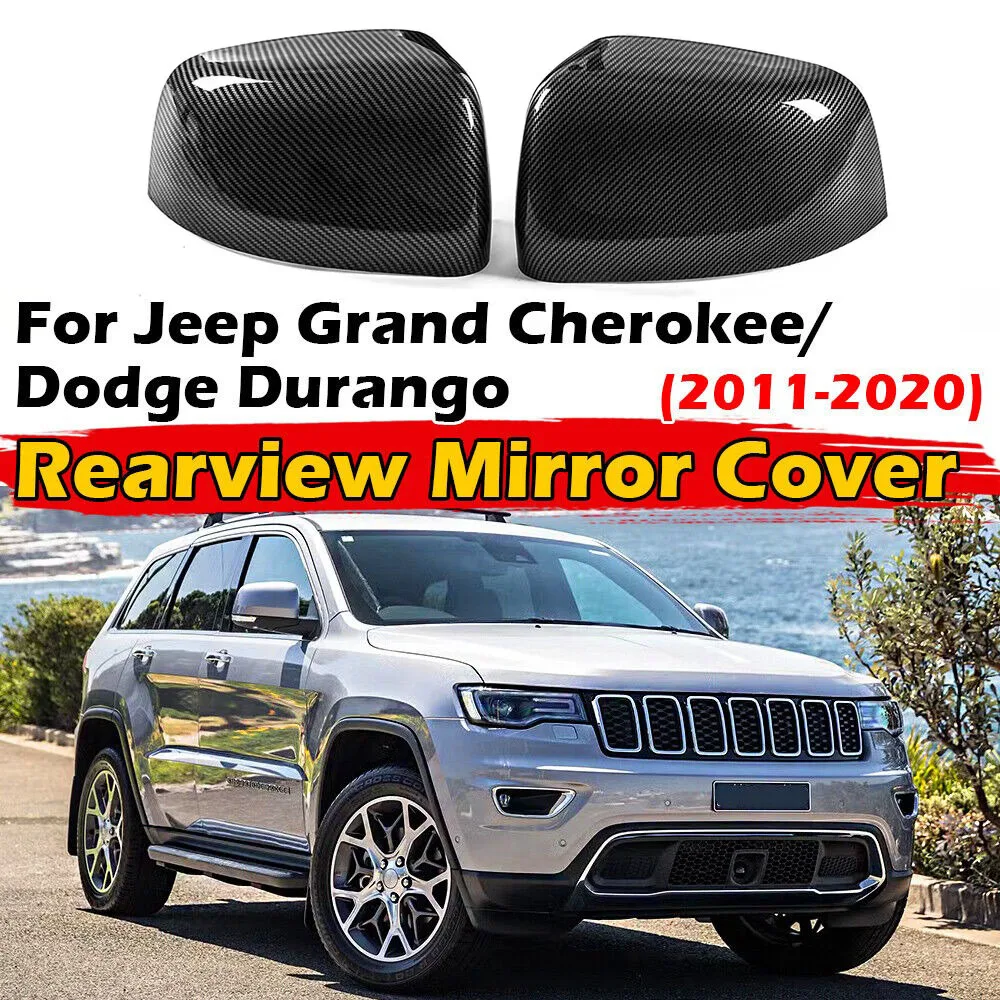 

Для Jeep Grand Cherokee Dodge Durango 2011-2020 Автомобильная наклейка на боковое зеркало заднего вида, крышка крыла, внешняя отделка корпуса заднего вида