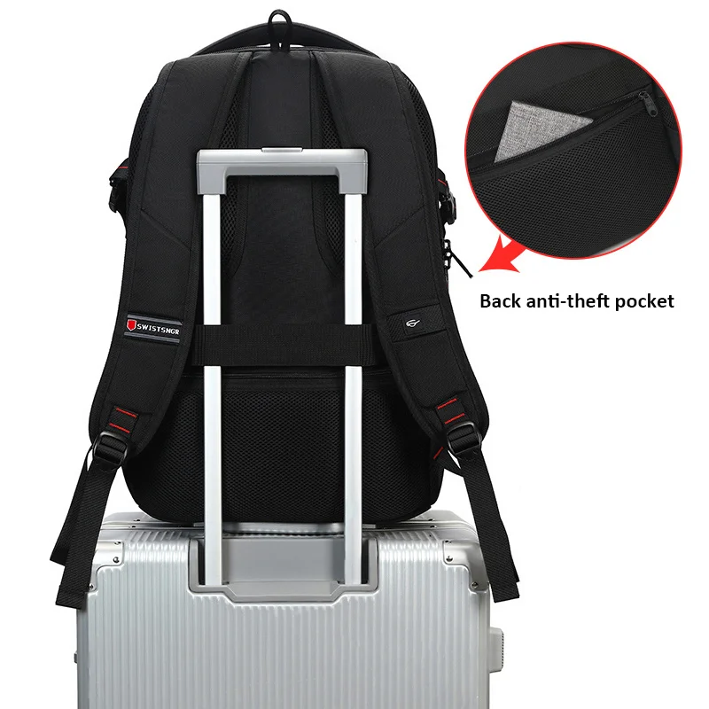 Waterproof Laptop Backpack Men 17 Inch USB Charging School Bag Boy for Children Large Airplane Travel Male Mochila 2023