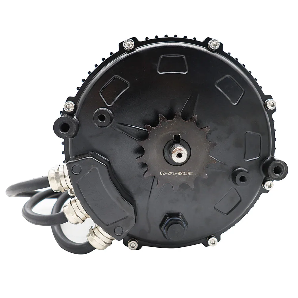 168 40H 6KW Brushless DC Mid Motor 200A Bus Current 10KW Peak